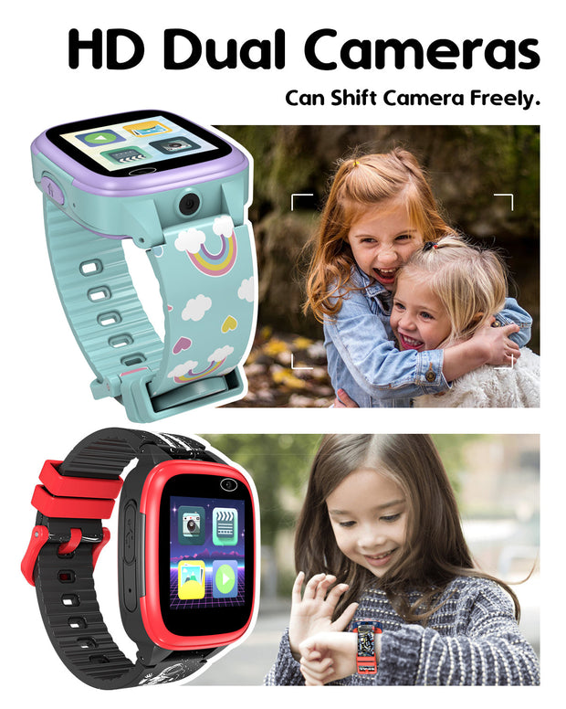 Kidoplay - Kids Interactive Game Watch - Black / Red trim shop cactus watches 