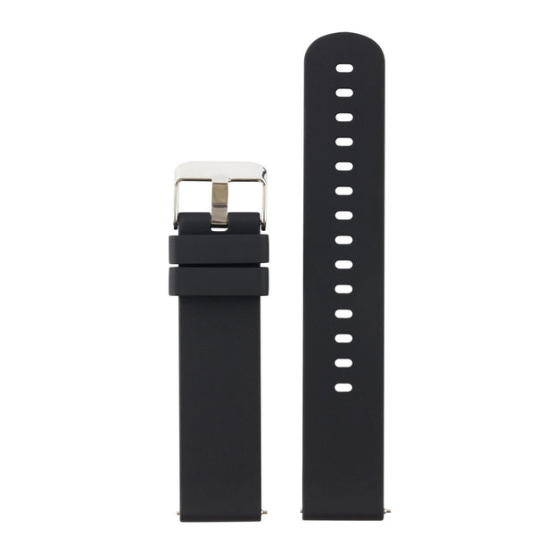 Vortex - Interchangeable Smartwatch Band - Black band/silver buckle for CAC-127-M01 Bands Cactus Watches 
