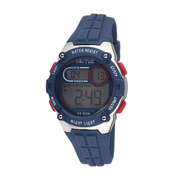 Galaxy - Kids Digital Watch - Blue Red trim