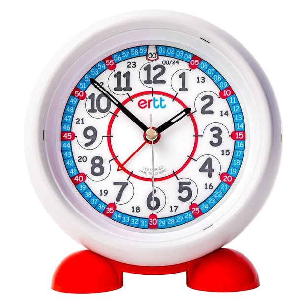 Alarm Clock - Blue/Red - 12/24HR Clock shop cactus watches 