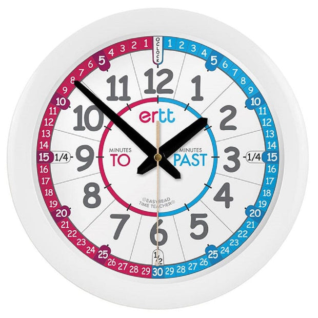 Wall Clock - Red/Blue - Past/To Wall Clock shop cactus watches 