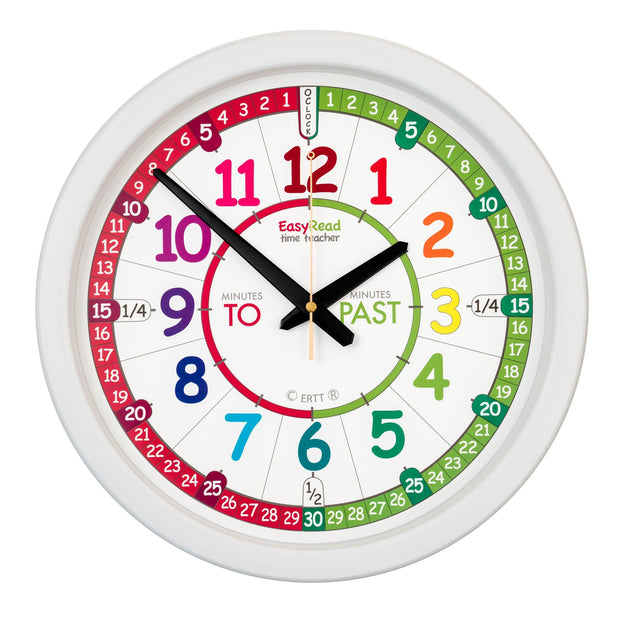 Classroom Clock - Rainbow - Past/To Classroom Clocks shop cactus watches 
