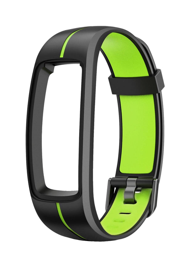 Stride - Interchangeable Smartwatch Band - Black / Green band for CAC-111-M12 Bands Cactus Watches 