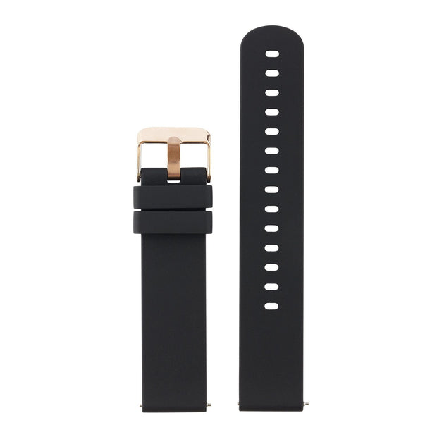 Vortex - Interchangeable Smartwatch Band - Black band/gold buckle for CAC-127-M17 Bands Cactus Watches 