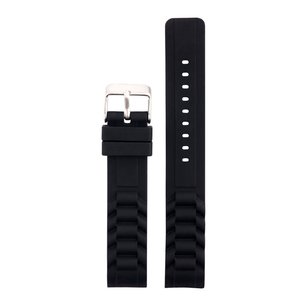 Band for Rainbow - Black Silicone Band for Rainbow CAC-62-M01 Bands Cactus Watches 
