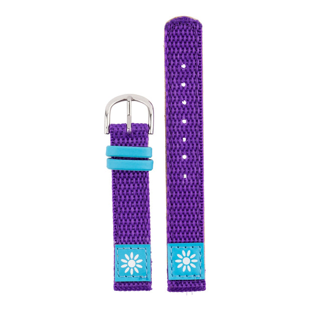 Band for Time Teacher - Purple / blue with flowers Band for Time Teacher CAC-89-L09 Bands shop cactus watches 