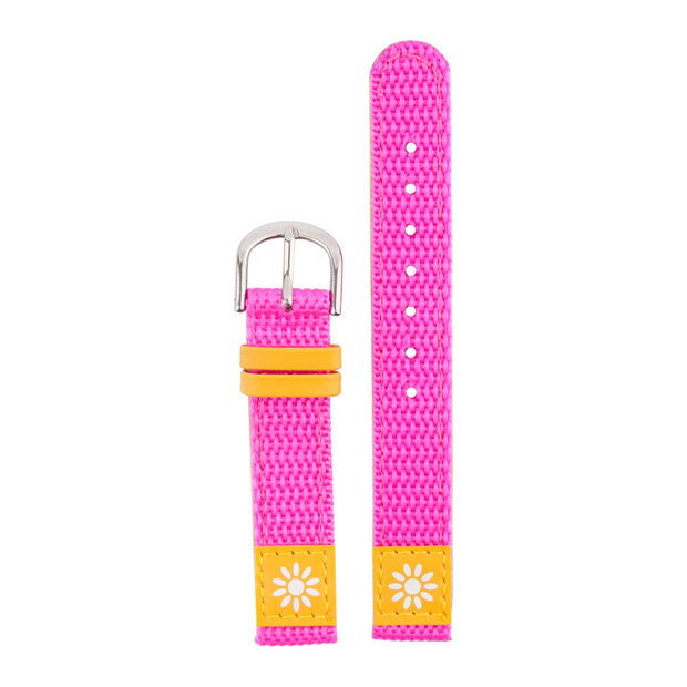 Band for Time Teacher - Pink / Yellow with flowers Band for Time Teacher CAC-89-L55 Bands shop cactus watches 