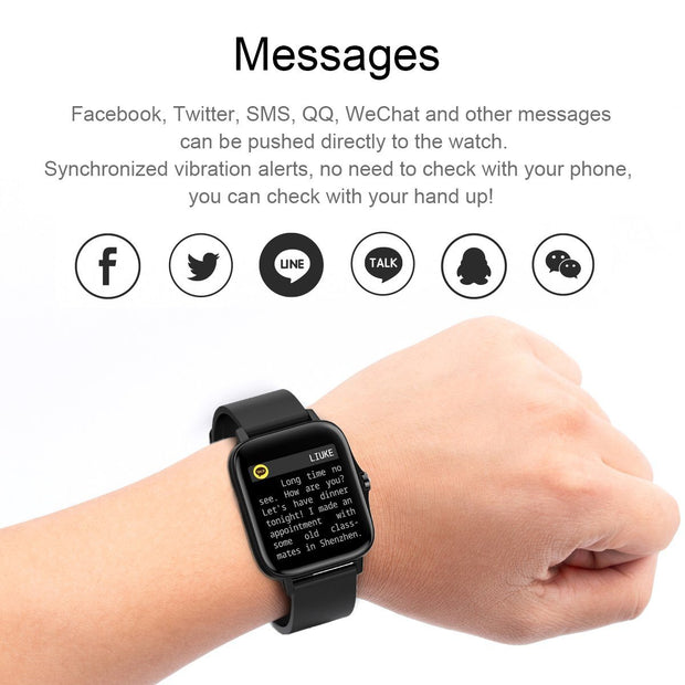 Vortex - Kids Smart Watch - Black Band, Black case Smart Watch Cactus Watches 