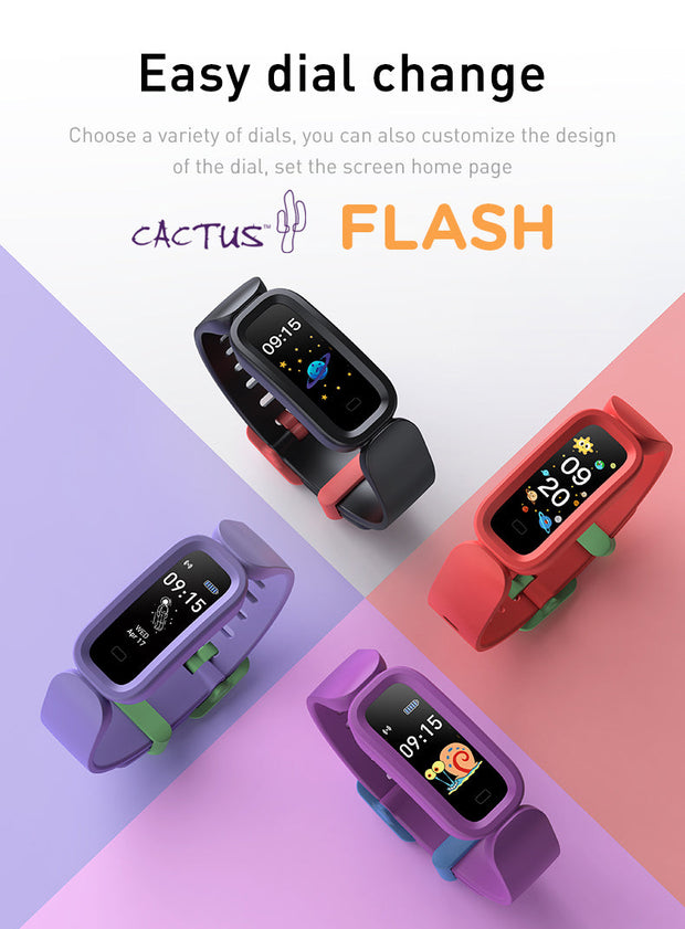 Flash - Kids Fitness Activity Tracker - Purple Smart Watch Cactus Watches 