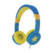 Comfort Kids Headphones | Safe Volume Limited Over-Ear Earphones - Green/Blue Headphones Cactus Watches 