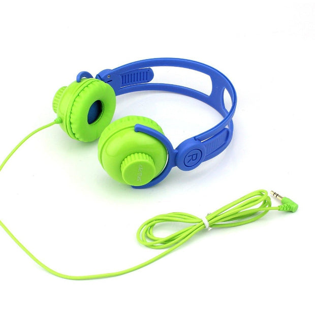 On Ear Volume Control Kids Headphones - Green/Blue Headphones Cactus Watches 