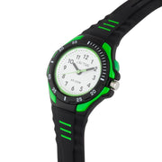Bliss - Popular Kids Waterproof Watch, Boys, Girls, Tweens, Teens - Black/Green Watches shop cactus watches 