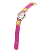 Time Teacher - Girls Kids Watch - Pink / Yellow with Flowers Watches shop cactus watches 